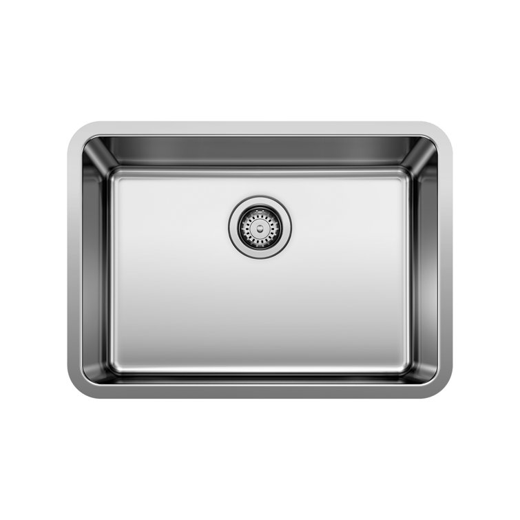Formera 25" Satin Polished Stainless Steel Undermount Kitchen Sink