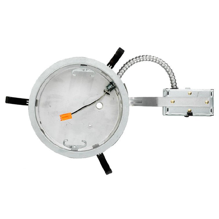 6-Inch Gray LED Remodel Recessed Lighting Housing with Quick Connect