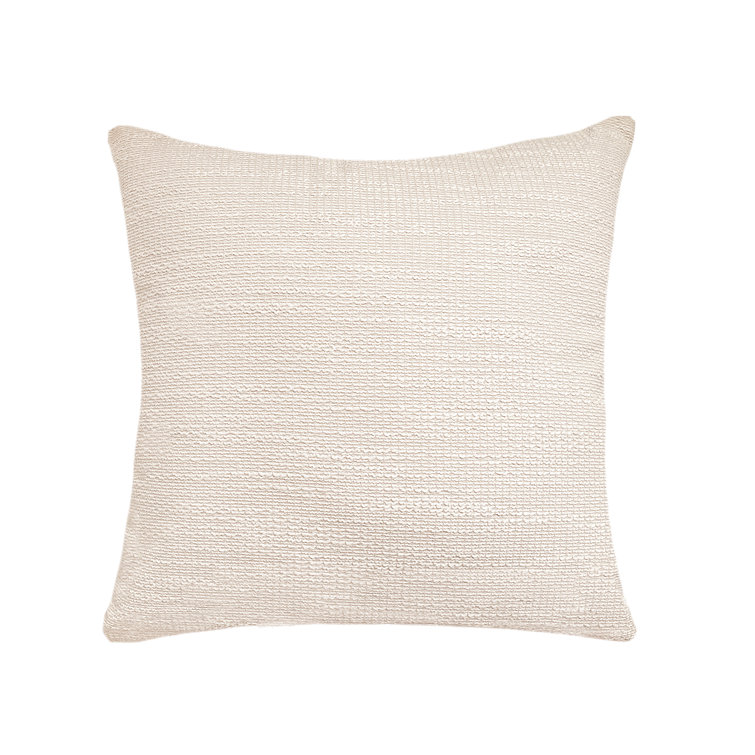 Natural Waves Beige Rectangular Indoor Outdoor Pillow