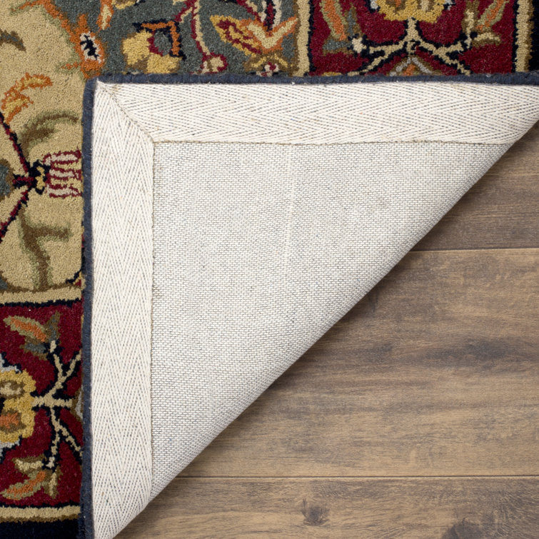 Heritage Multi/Navy Hand-Tufted Wool 5' x 8' Oriental Rug