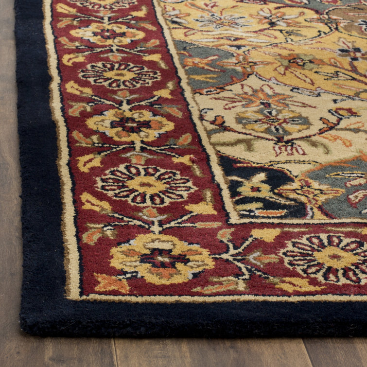 Heritage Multi/Navy Hand-Tufted Wool 5' x 8' Oriental Rug