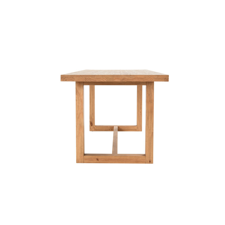 Natural Wood Transitional 70" Rectangle Dining Table