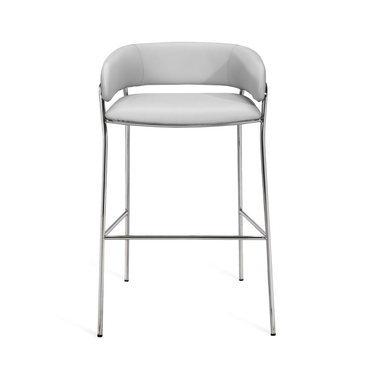 Madsen Upholstered Counter Stool with Metal Frame