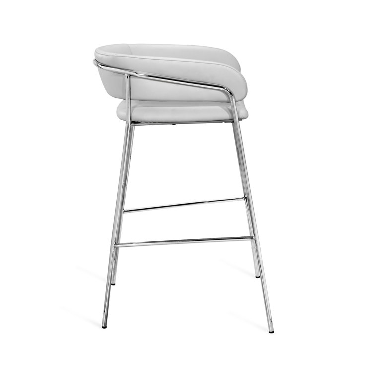 Madsen Upholstered Counter Stool with Metal Frame