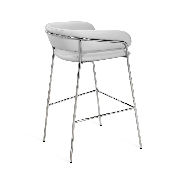 Madsen Upholstered Counter Stool with Metal Frame