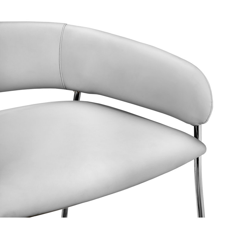 Madsen Upholstered Counter Stool with Metal Frame