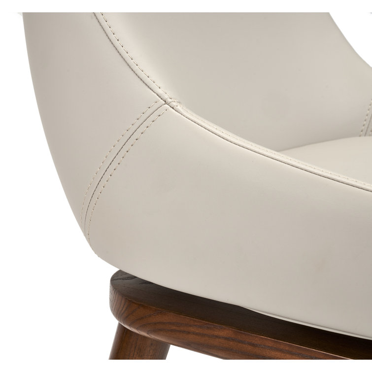 Harper 26" Swivel Counter Stool in Walnut & St Tropez Grey