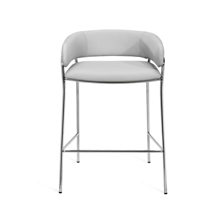 Madsen Upholstered Counter Stool with Metal Frame