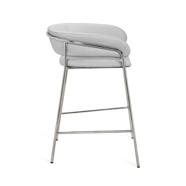 Madsen Upholstered Counter Stool with Metal Frame