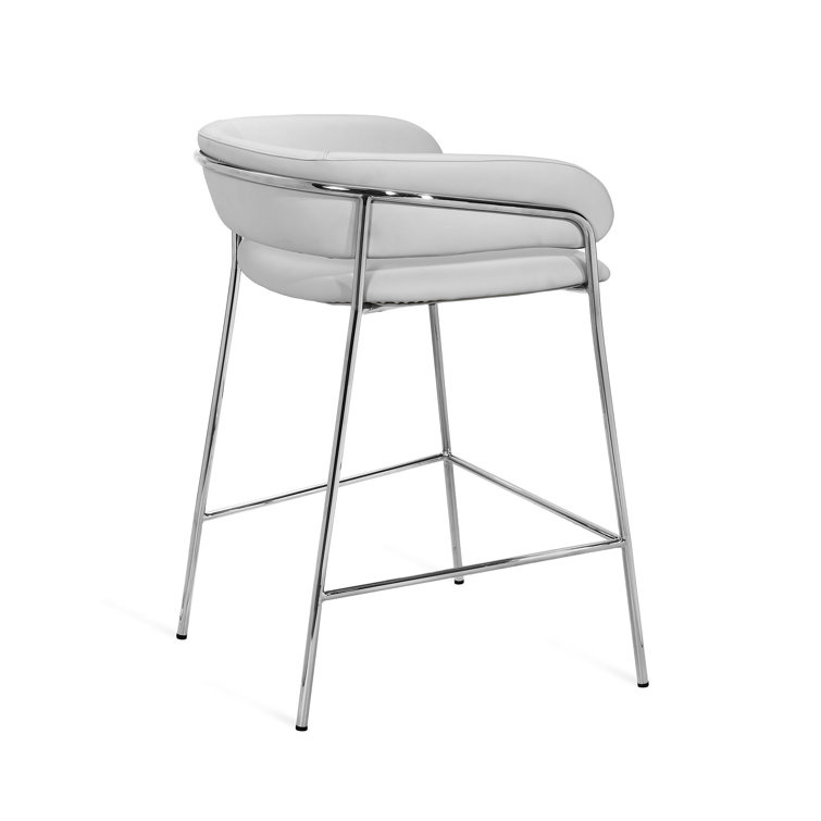 Madsen Upholstered Counter Stool with Metal Frame