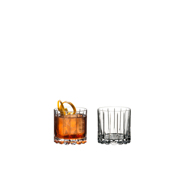 Riedel 10 fl oz Clear Glass Rocks Set