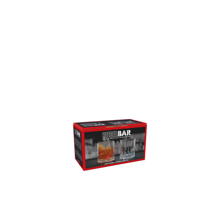 Riedel Clear Glass 6 Oz Neat Cocktail Glasses Set