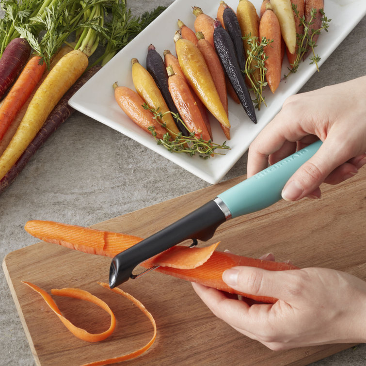 Aqua Sky Stainless Steel Ergonomic Euro Peeler
