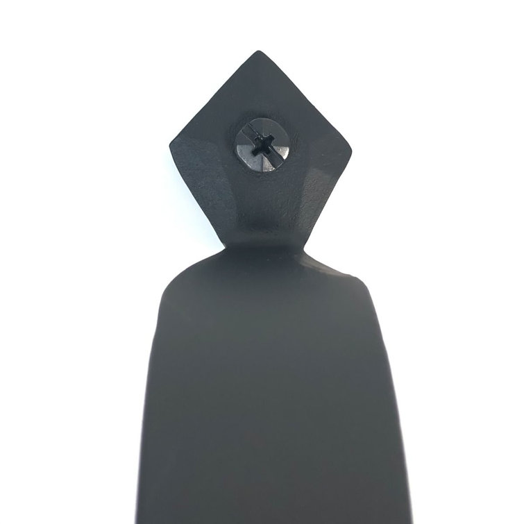 Seville 9.62" Black Iron Curved Door Pull