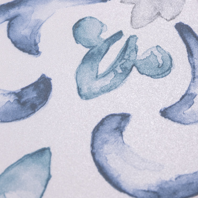Saint Germain 6" x 6" Matte Hand-Painted Porcelain Tile