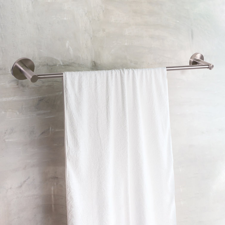 Satin Nickel 24-Inch Wall Mounted Towel Bar