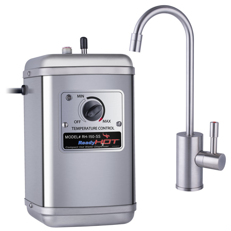Brushed Nickel Compact Instant Hot Water Dispenser with Faucet