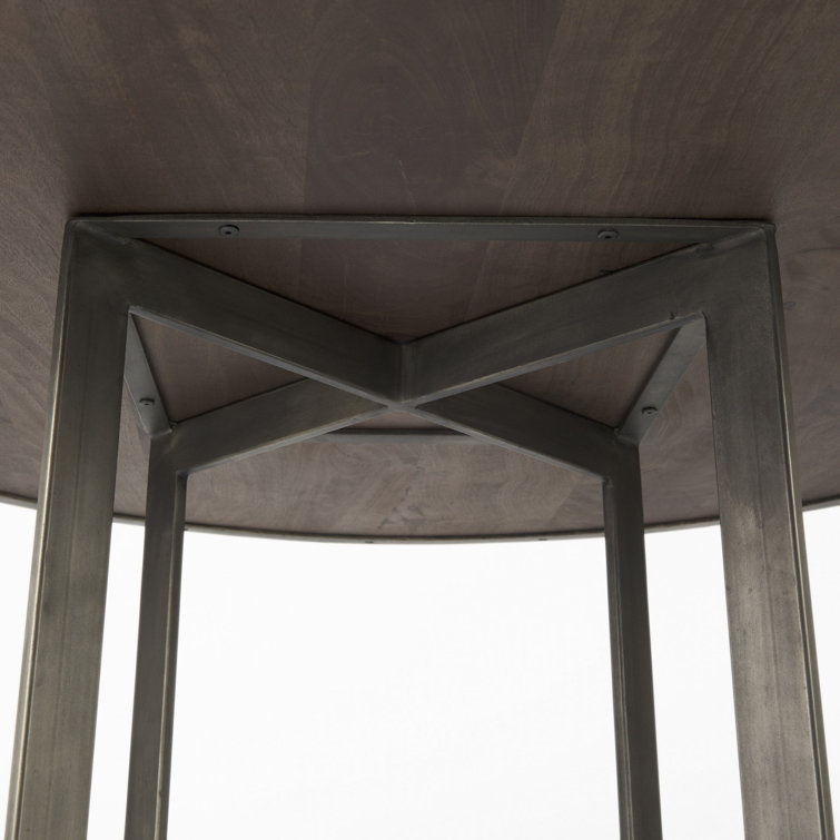 Tulane 48'' Round Dark Brown Mango Wood Dining Table