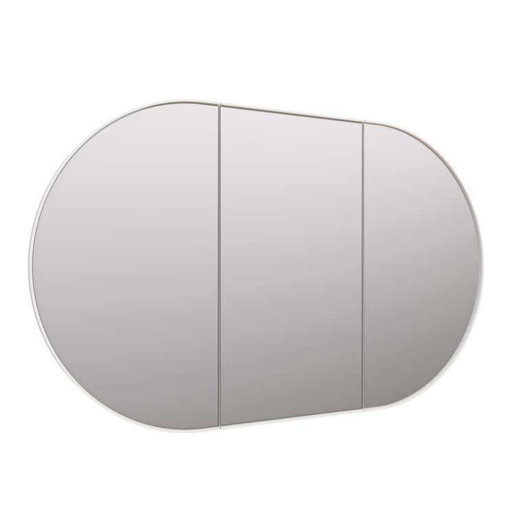 White 60" x 30" Recessed Medicine Cabinet with Adjustable Shelves