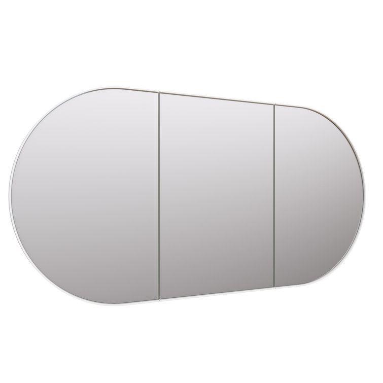 White 60" x 30" Recessed Medicine Cabinet with Adjustable Shelves