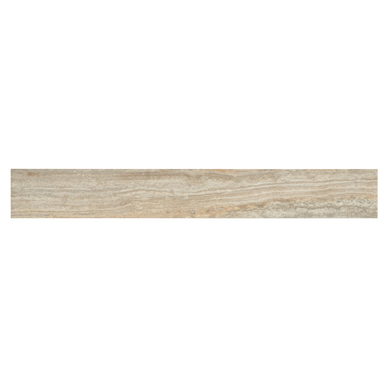 Gray and Brown Stone Top Console Table with Storage