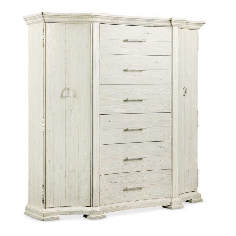 Traditional White Pine 6-Drawer Gentleman's Chest with Soft Close