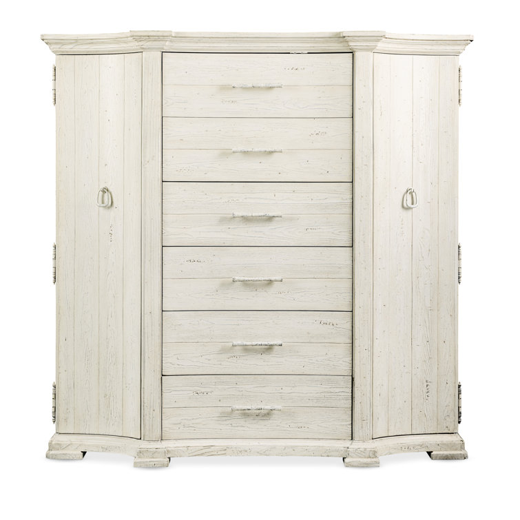 Traditional White Pine 6-Drawer Gentleman's Chest with Soft Close