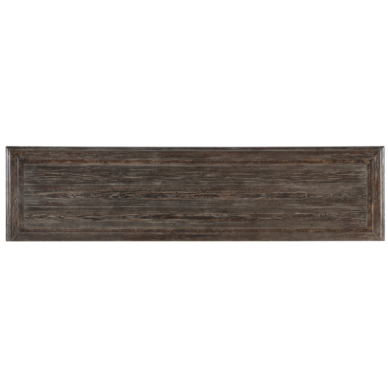 76'' Brown Pine and Oak Veneer Traditional Sideboard