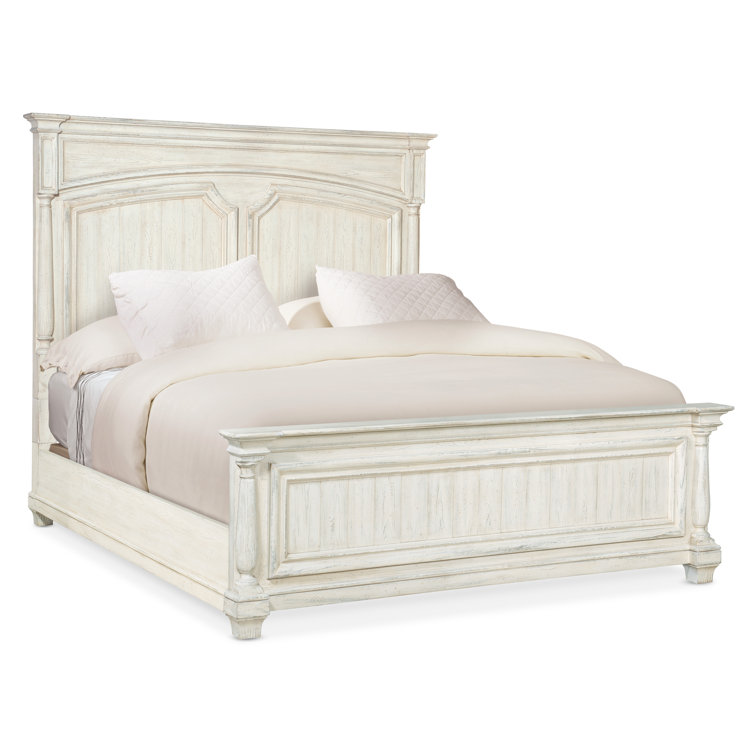 Magnolia White Traditional California King Panel Bed