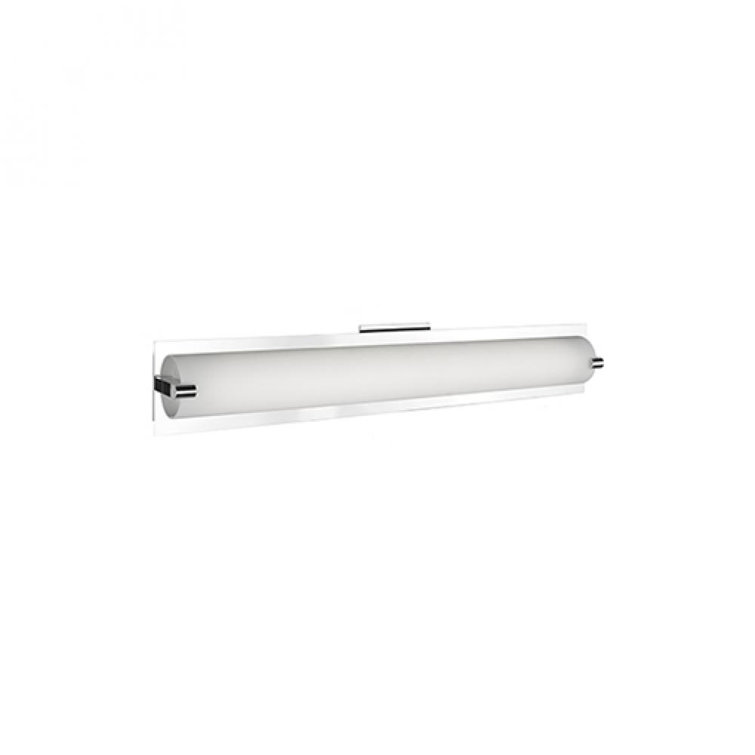 Lighthouse 26" Chrome LED Vanity Light with Dimmable Opal Glass