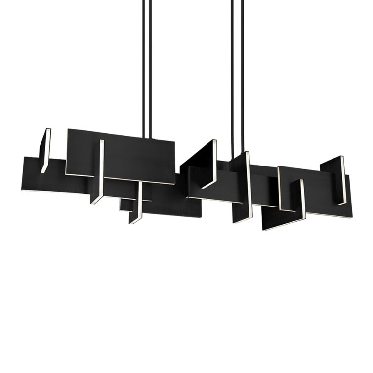 Amari Black Geometric LED Chandelier