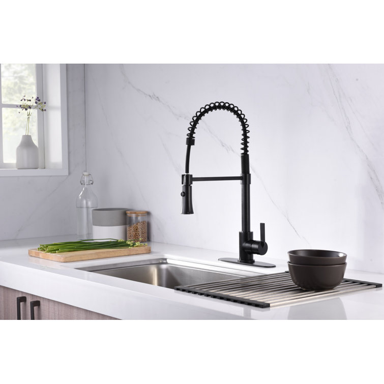 Oil Rubbed Bronze Single-Handle Pull-Down Kitchen Faucet