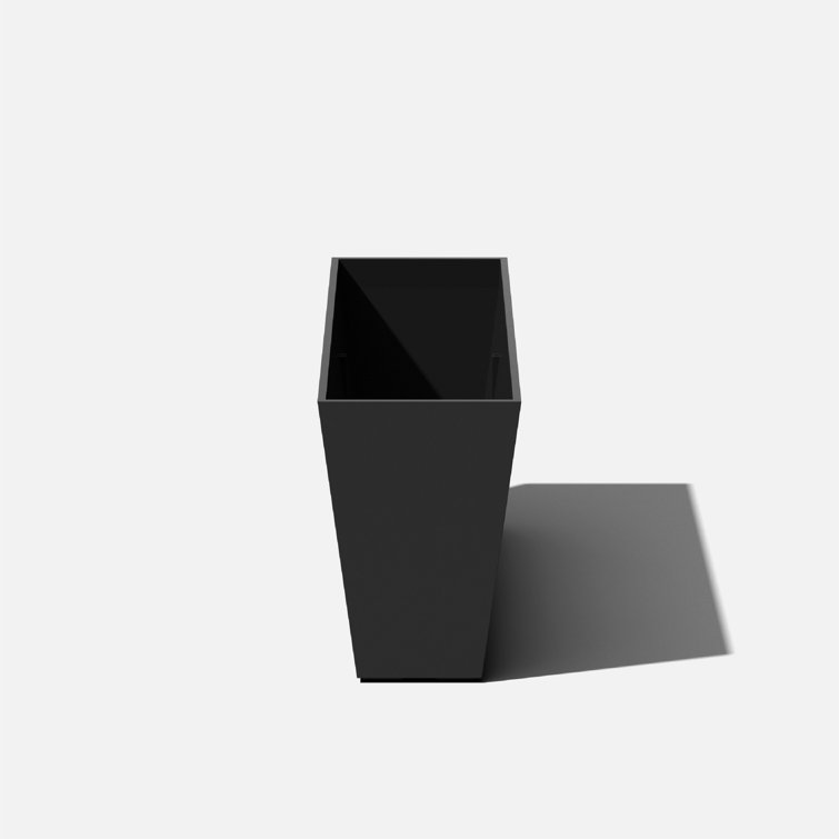 Black 31" Recycled Plastic Indoor/Outdoor Planter