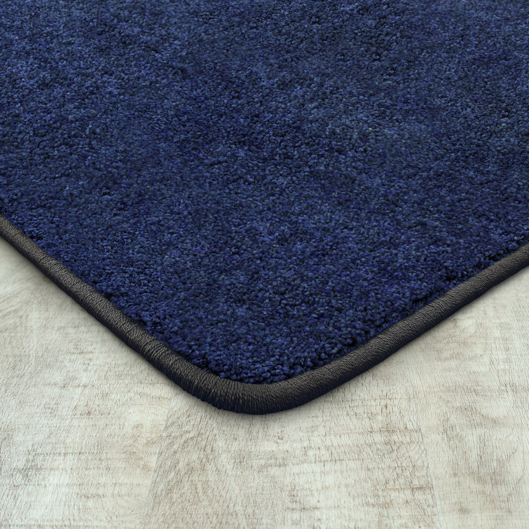 Midnight Sky Square Tufted Synthetic Kids Area Rug 6' x 6'