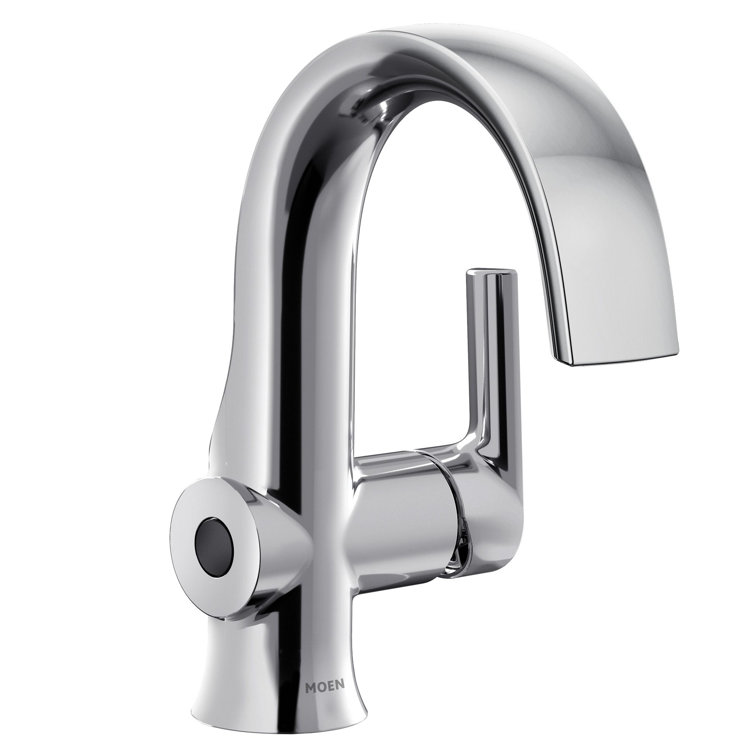 Chrome Touchless Single Handle Bathroom Faucet with High Arc Spout