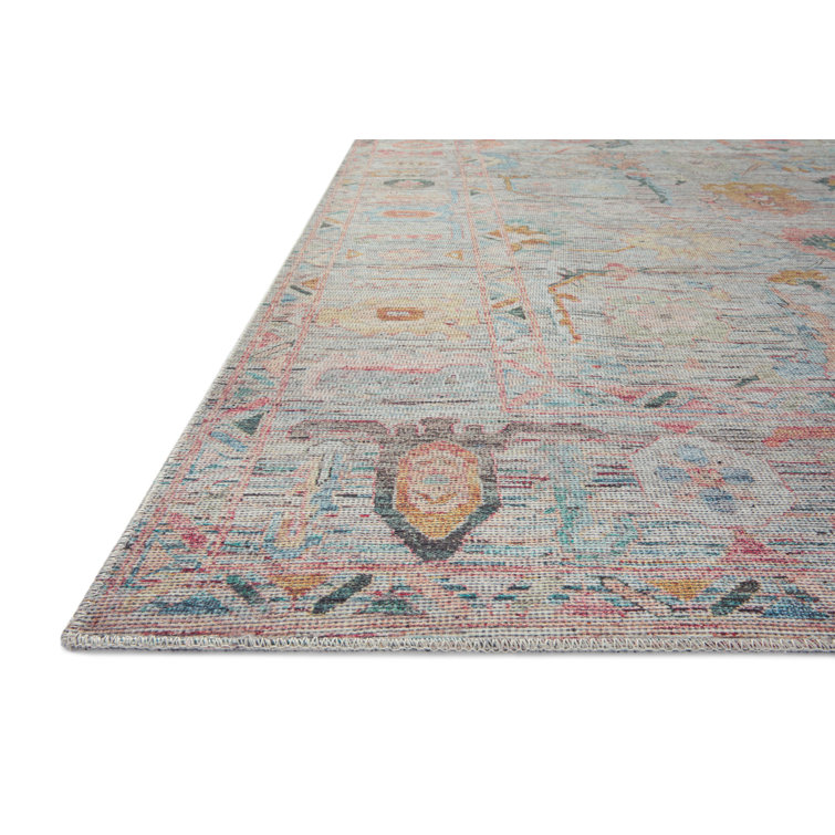 Elysium 5' x 7'6" Multicolor Synthetic Stain-Resistant Rug