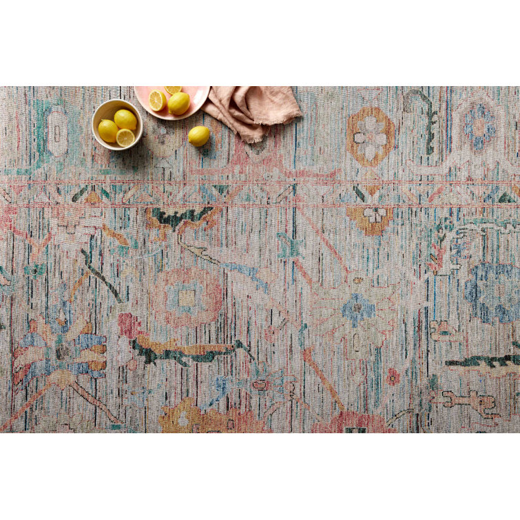 Elysium 5' x 7'6" Multicolor Synthetic Stain-Resistant Rug