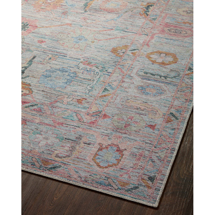 Elysium 5' x 7'6" Multicolor Synthetic Stain-Resistant Rug