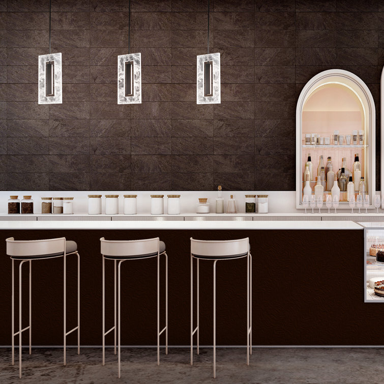 Cambia Black Glass LED Mini Pendant Light