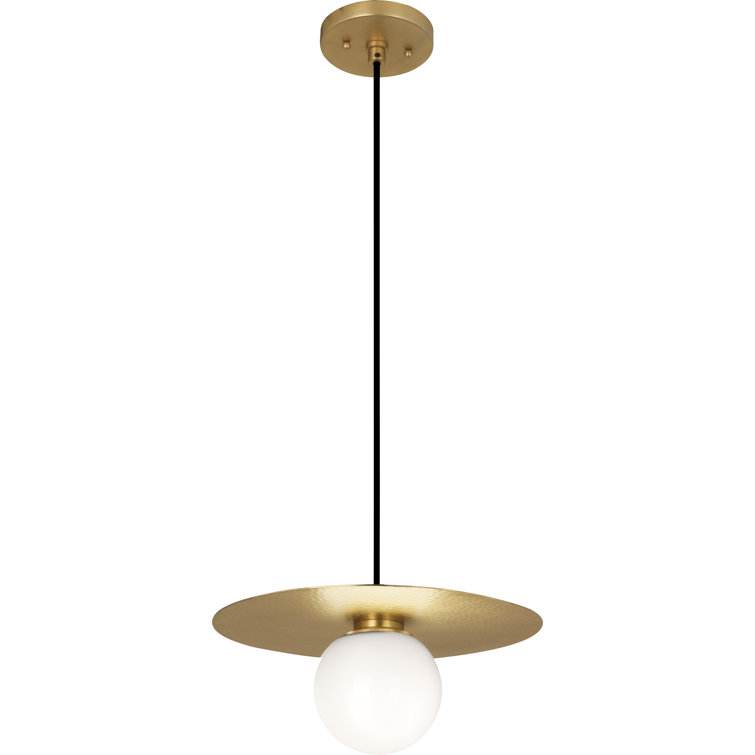 Dal Modern Brass LED Globe Pendant for Indoors/Outdoors