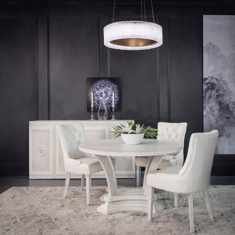 Rhiannon Black Crystal LED Drum Chandelier with Dimmable Light