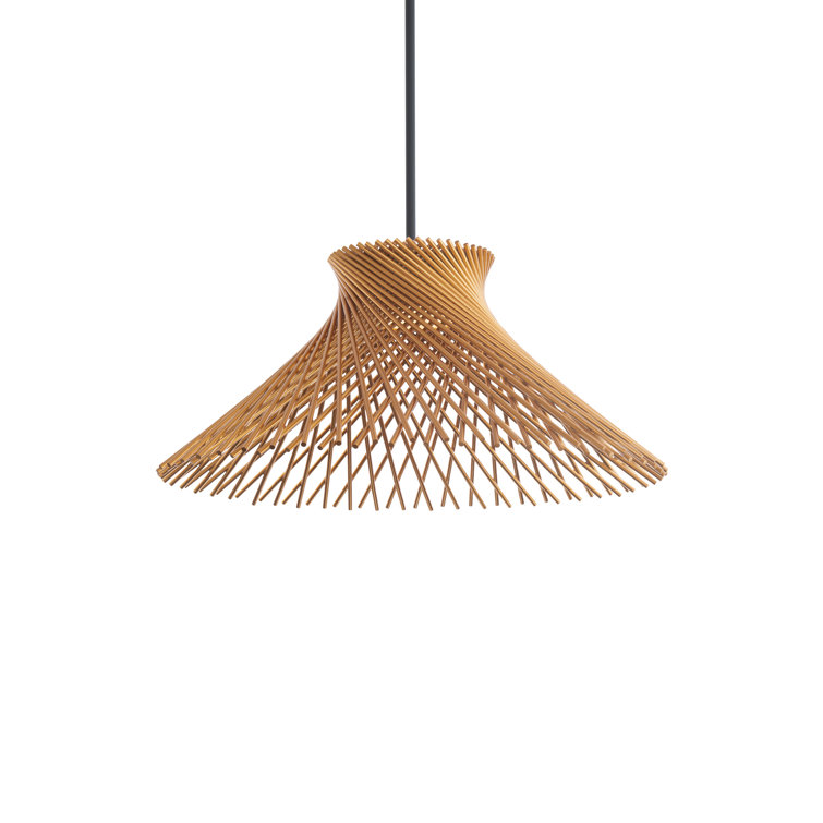 Zenya Gold LED Pendant Light with Etched Diffuser
