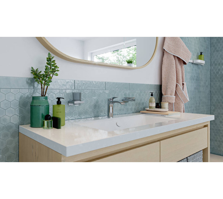 Brushed Black Chrome Wall-Mounted Glass Toothbrush Tumbler