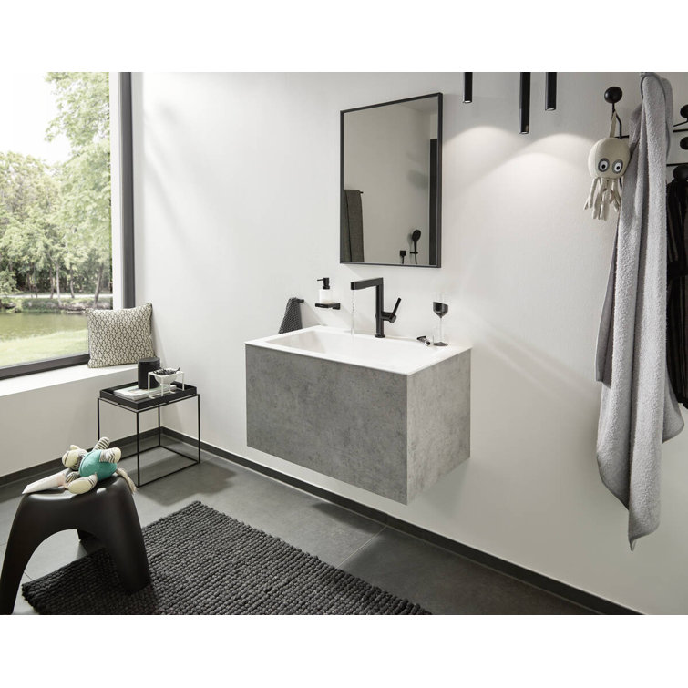 Matte Black Metal and Glass Wall-Mounted Soap Dispenser