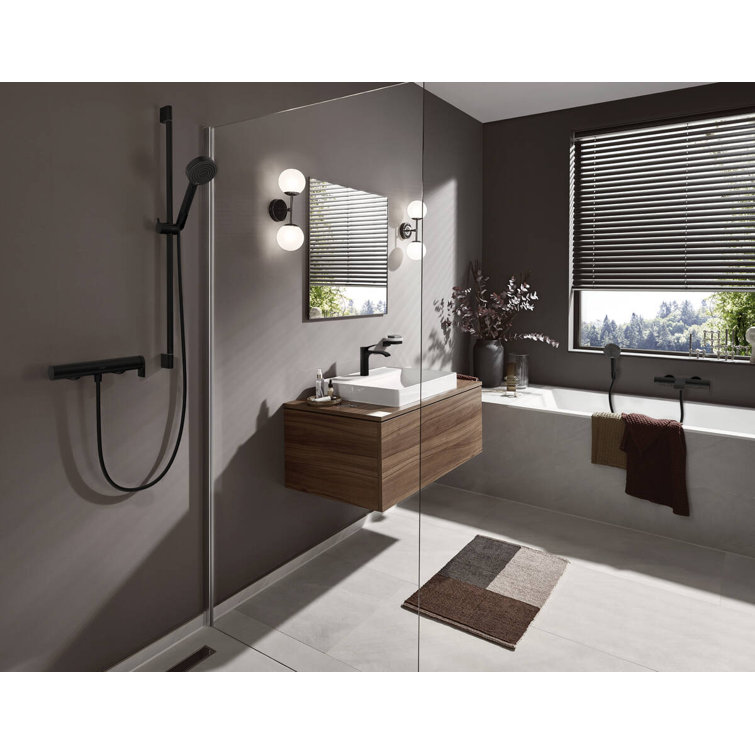 Matte Black Glass Wall-Mounted Soap Dish