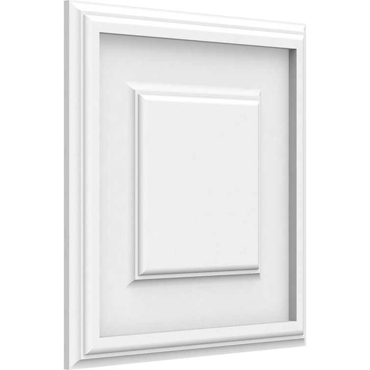 Legacy 12" White PVC Raised Decorative Wall Panel