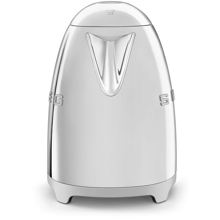 Polished Stainless Steel Retro Electric Kettle with Auto Shutoff