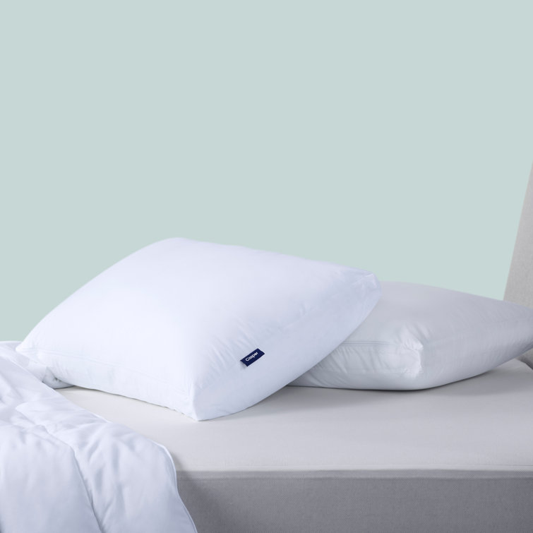 Standard White Polyester Pillow Set, Two Pack