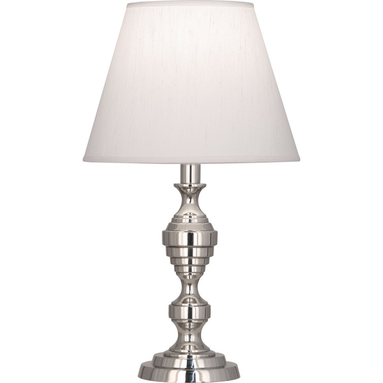 Arthur Elegance 18.38" Polished Nickel Candlestick Table Lamp