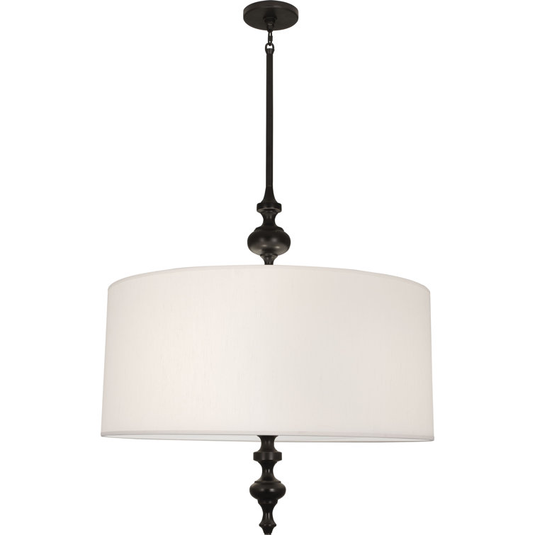 Elegant Arthur Deep Patina Bronze 3-Light Drum Pendant